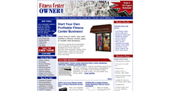 Desktop Screenshot of fitnesscenterowner.com