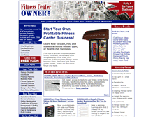 Tablet Screenshot of fitnesscenterowner.com